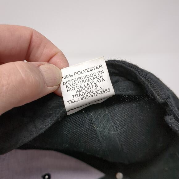 AE Logo Prime Travelers Club Strapback Baseball Cap Black One Size 6 Panel Foxin - Picture 10 of 10